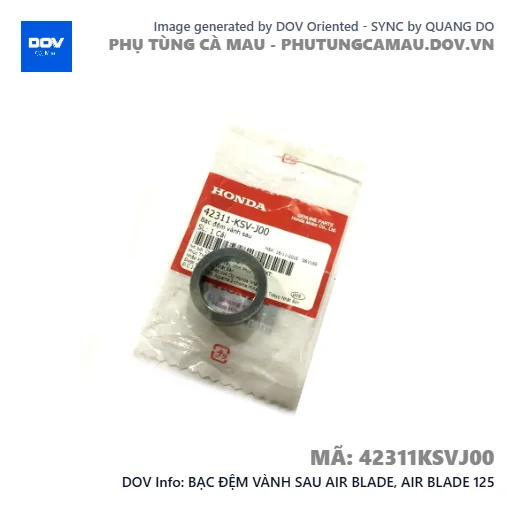 BẠC ĐỆM VÀNH SAU AIR BLADE, AIR BLADE 125 — 42311KSVJ00