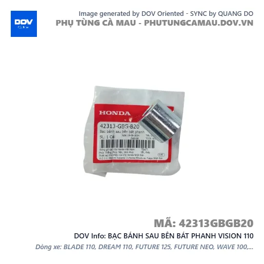 BẠC BÁNH SAU BÊN BÁT PHANH VISION 110 — 42313GBGB20