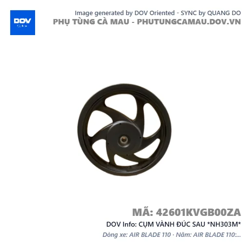 CỤM VÀNH ĐÚC SAU *NH303M*  — 42601KVGB00ZA