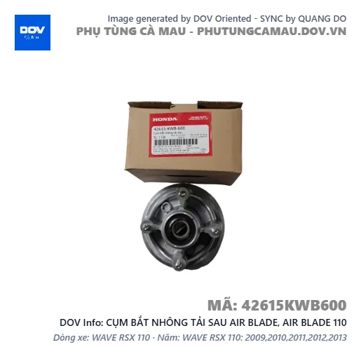 CỤM BẮT NHÔNG TẢI SAU AIR BLADE, AIR BLADE 110 — 42615KWB600