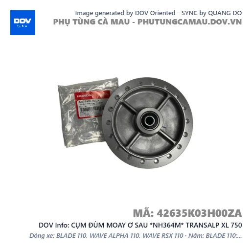 CỤM ĐÙM MOAY Ơ SAU *NH364M* TRANSALP XL 750 — 42635K03H00ZA