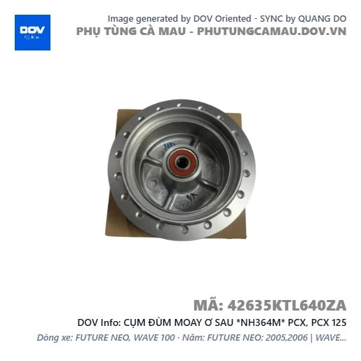 CỤM ĐÙM MOAY Ơ SAU *NH364M* PCX, PCX 125 — 42635KTL640ZA