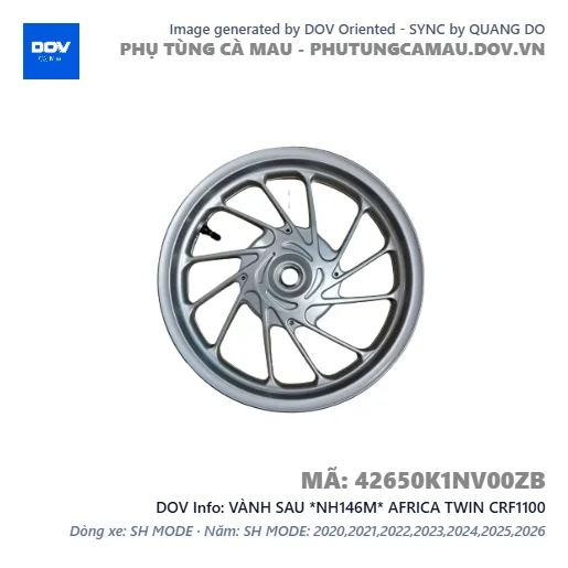 VÀNH SAU *NH146M* AFRICA TWIN CRF1100 — 42650K1NV00ZB