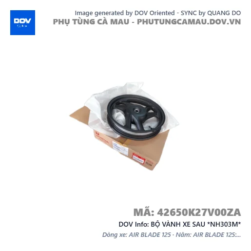 BỘ VÀNH XE SAU *NH303M*  — 42650K27V00ZA