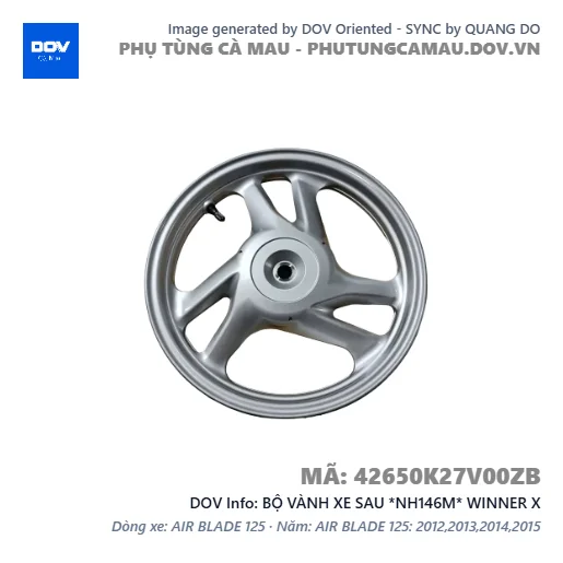 BỘ VÀNH XE SAU *NH146M* WINNER X — 42650K27V00ZB
