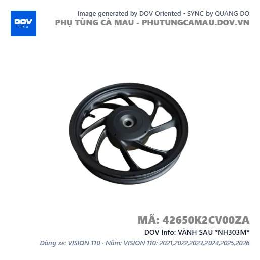 VÀNH SAU *NH303M*  — 42650K2CV00ZA