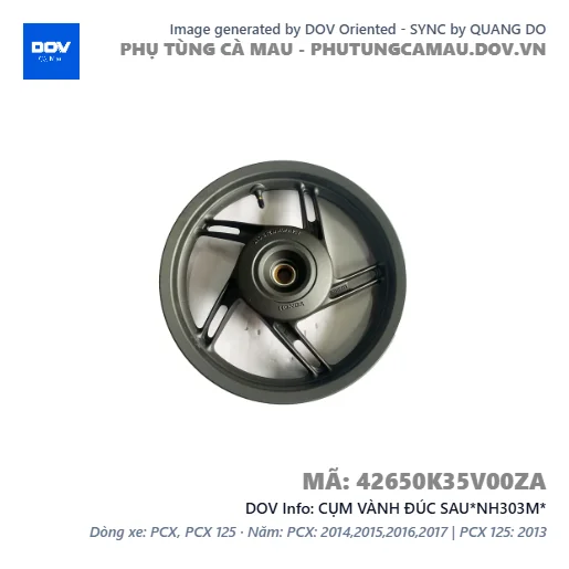 CỤM VÀNH ĐÚC SAU*NH303M*  — 42650K35V00ZA
