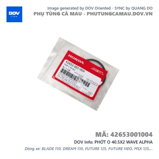 PHỚT O 40.5X2 WAVE ALPHA — 42653001004