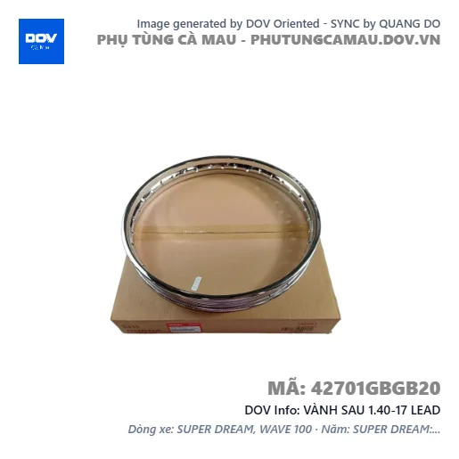 VÀNH SAU 1.40-17 LEAD — 42701GBGB20