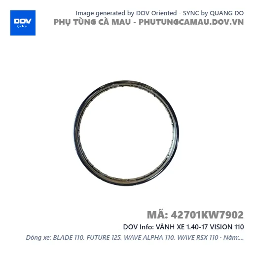 VÀNH XE 1.40-17 VISION 110 — 42701KW7902