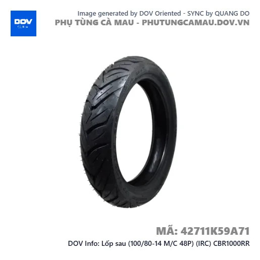 Lốp sau (100/80-14 M/C 48P) (IRC) CBR1000RR — 42711K59A71