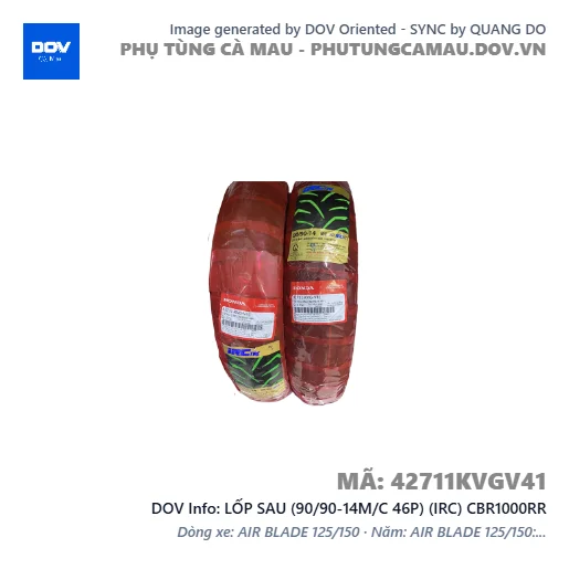 LỐP SAU (90/90-14M/C 46P) (IRC) CBR1000RR — 42711KVGV41