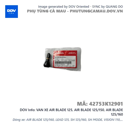 VAN XE AIR BLADE 125, AIR BLADE 125/150, AIR BLADE 125/160 — 42753K12901