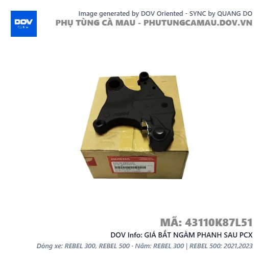GIÁ BẮT NGÀM PHANH SAU PCX — 43110K87L51