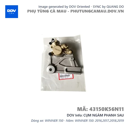 CỤM NGÀM PHANH SAU  — 43150K56N11