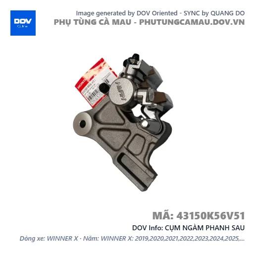 CỤM NGÀM PHANH SAU  — 43150K56V51