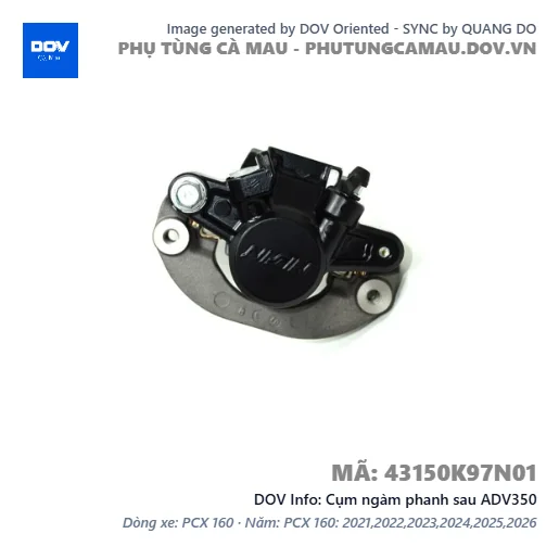 Cụm ngàm phanh sau ADV350 — 43150K97N01