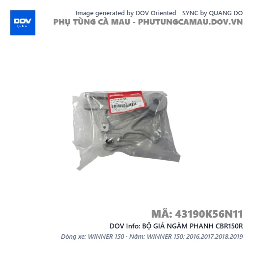 BỘ GIÁ NGÀM PHANH CBR150R — 43190K56N11