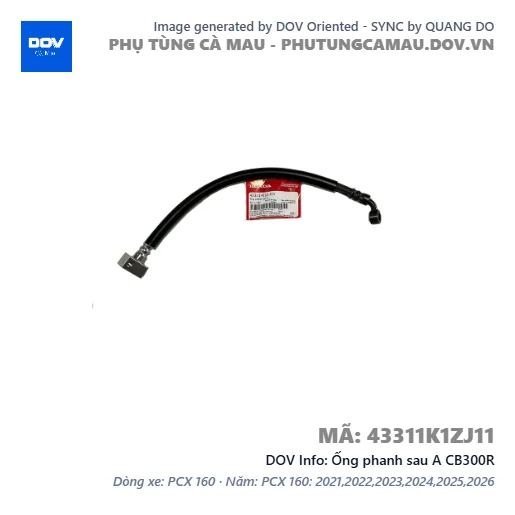Ống phanh sau A CB300R — 43311K1ZJ11
