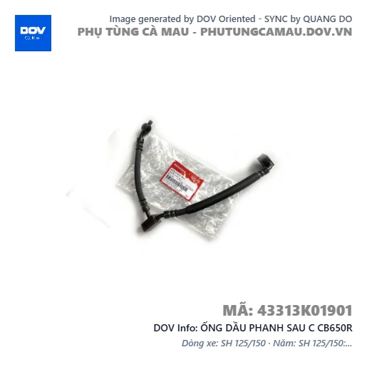 ỐNG DẦU PHANH SAU C CB650R — 43313K01901