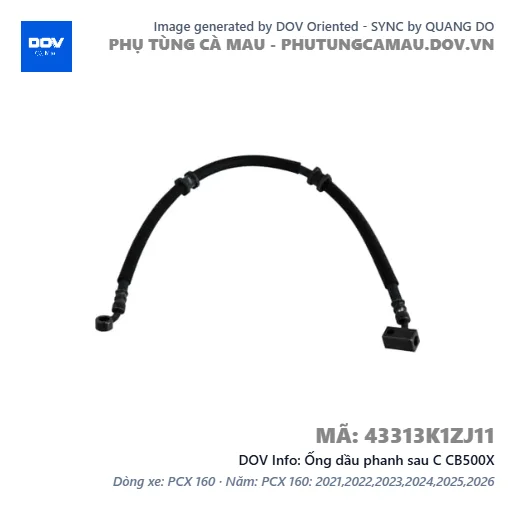 Ống dầu phanh sau C CB500X — 43313K1ZJ11