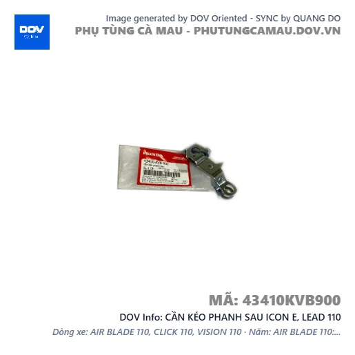 CẦN KÉO PHANH SAU ICON E, LEAD 110 — 43410KVB900