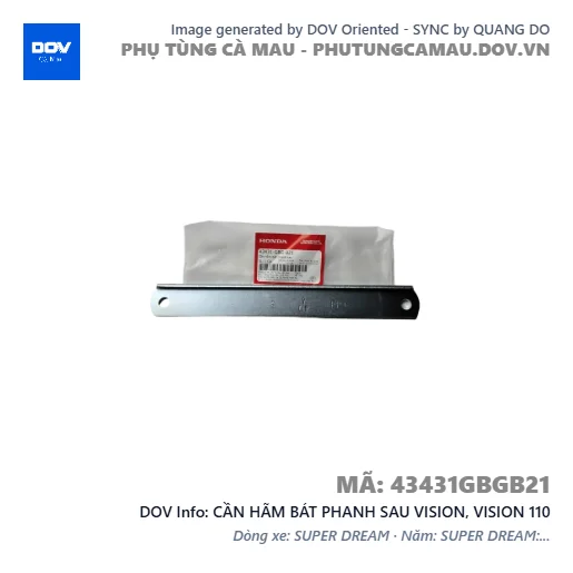CẦN HÃM BÁT PHANH SAU VISION, VISION 110 — 43431GBGB21