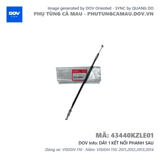 DÂY 1 KẾT NỐI PHANH SAU  — 43440KZLE01