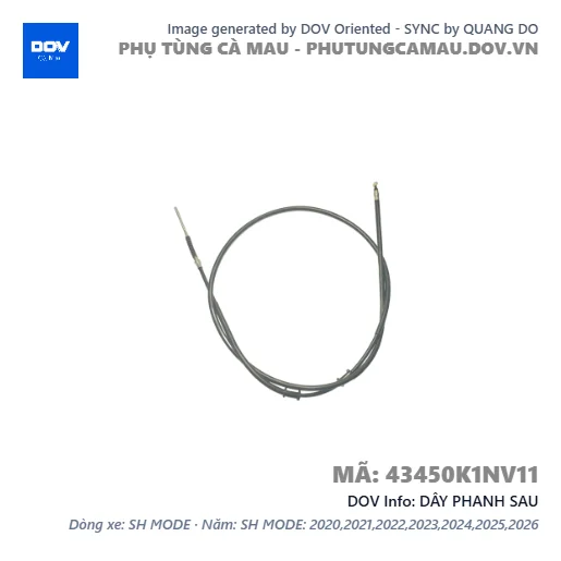 DÂY PHANH SAU  — 43450K1NV11