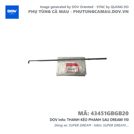 THANH KÉO PHANH SAU DREAM 110 — 43451GBGB20