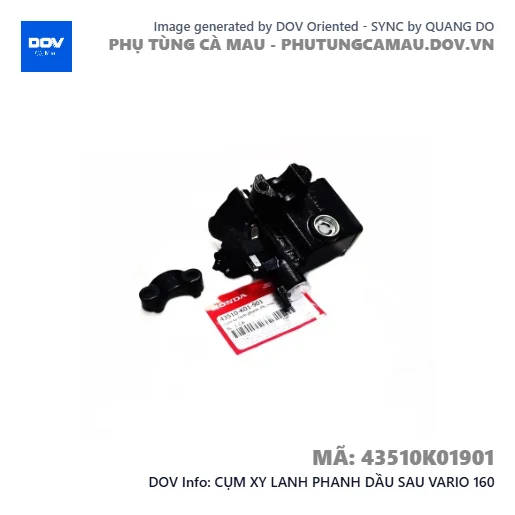 CỤM XY LANH PHANH DẦU SAU VARIO 160 — 43510K01901