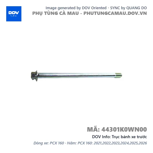 Trục bánh xe trước — 44301K0WN00