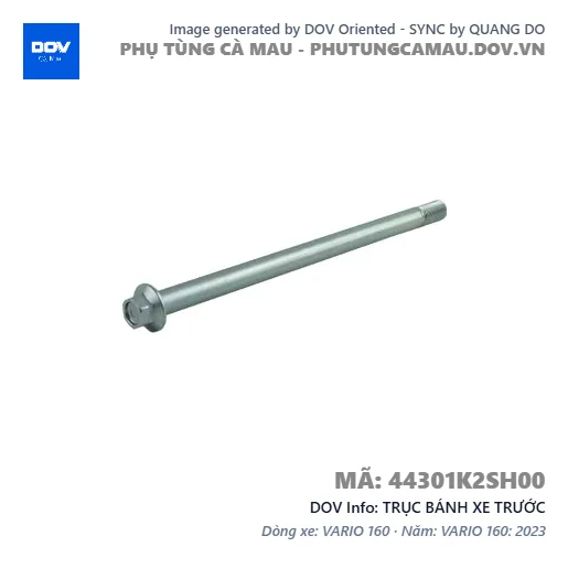 TRỤC BÁNH XE TRƯỚC — 44301K2SH00
