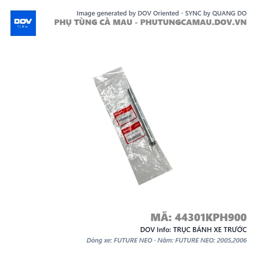 TRỤC BÁNH XE TRƯỚC  — 44301KPH900
