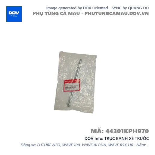 TRỤC BÁNH XE TRƯỚC  — 44301KPH970