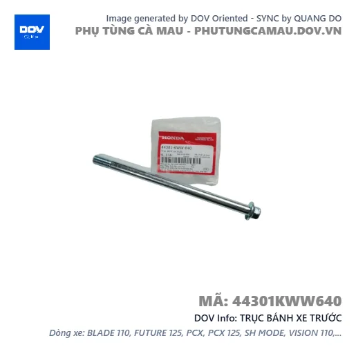 TRỤC BÁNH XE TRƯỚC — 44301KWW640