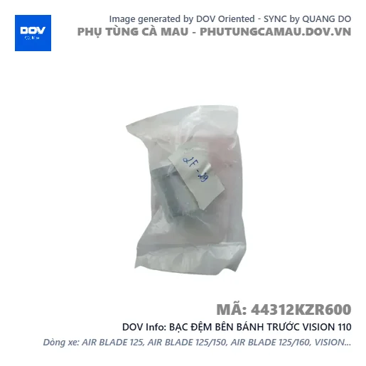 BẠC ĐỆM BÊN BÁNH TRƯỚC VISION 110 — 44312KZR600