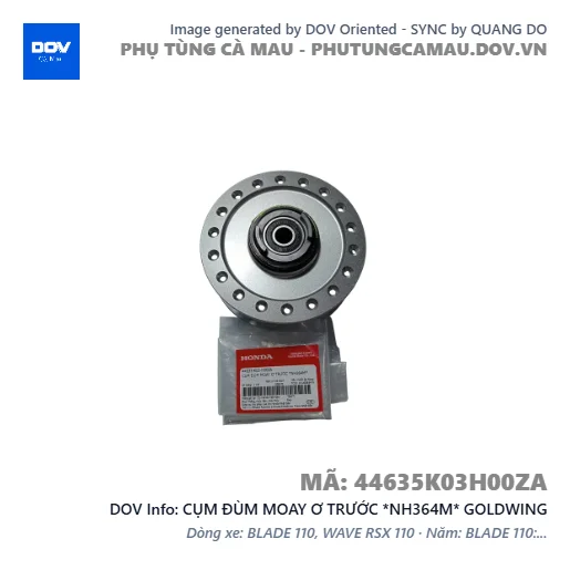 CỤM ĐÙM MOAY Ơ TRƯỚC *NH364M* GOLDWING — 44635K03H00ZA
