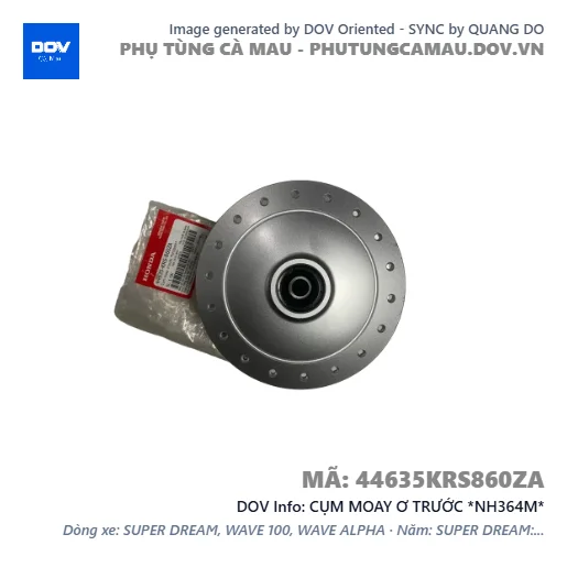 CỤM MOAY Ơ TRƯỚC *NH364M*  — 44635KRS860ZA