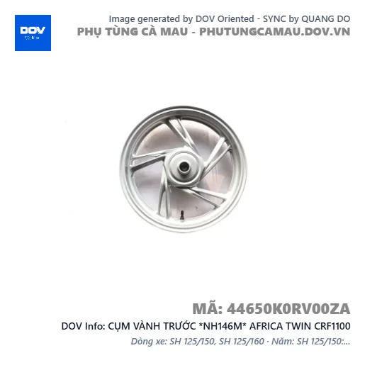 CỤM VÀNH TRƯỚC *NH146M* AFRICA TWIN CRF1100 — 44650K0RV00ZA