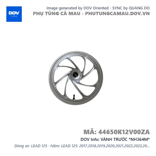 VÀNH TRƯỚC *NH364M*  — 44650K12V00ZA