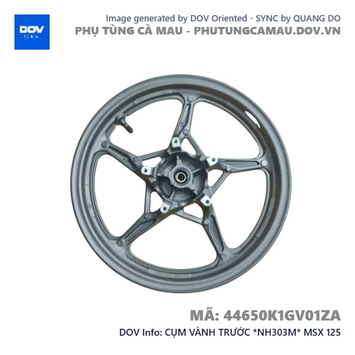 CỤM VÀNH TRƯỚC *NH303M* MSX 125 — 44650K1GV01ZA