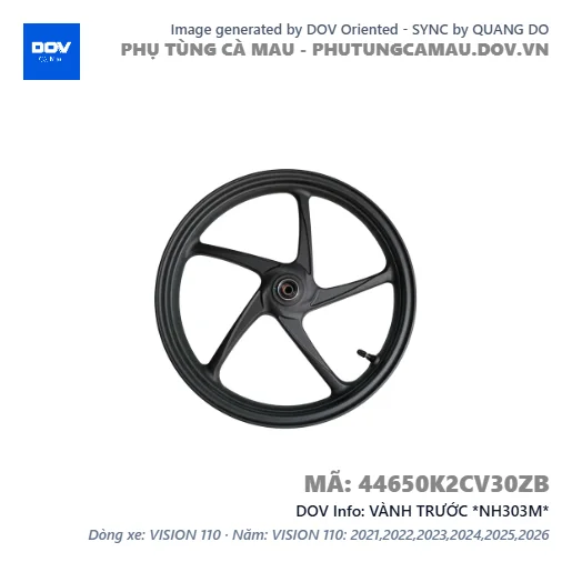 VÀNH TRƯỚC *NH303M* — 44650K2CV30ZB