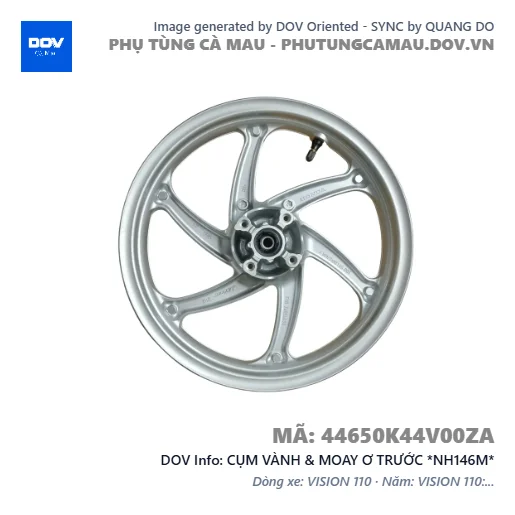 CỤM VÀNH & MOAY Ơ TRƯỚC *NH146M*  — 44650K44V00ZA