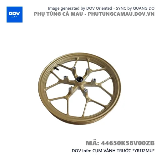 CỤM VÀNH TRƯỚC *YR112MU*  — 44650K56V00ZB