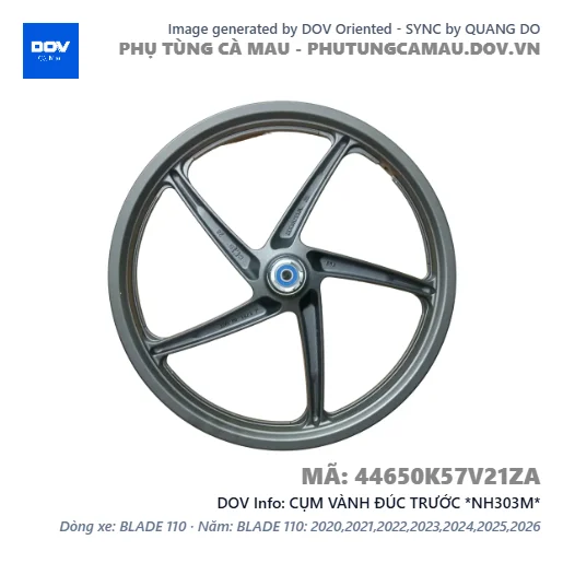 CỤM VÀNH ĐÚC TRƯỚC *NH303M*  — 44650K57V21ZA