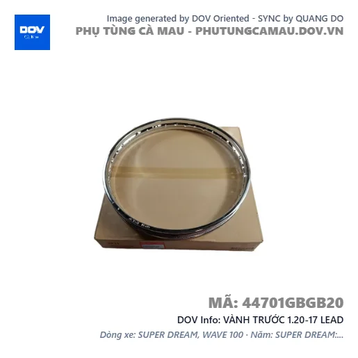 VÀNH TRƯỚC 1.20-17 LEAD — 44701GBGB20