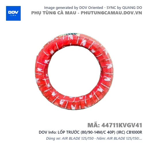 LỐP TRƯỚC (80/90-14M/C 40P) (IRC) CB1000R — 44711KVGV41