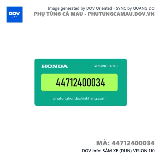 SĂM XE (DUN) VISION 110 — 44712400034