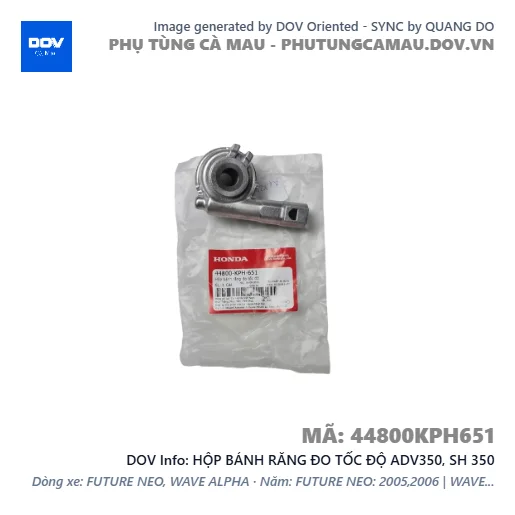 HỘP BÁNH RĂNG ĐO TỐC ĐỘ ADV350, SH 350 — 44800KPH651